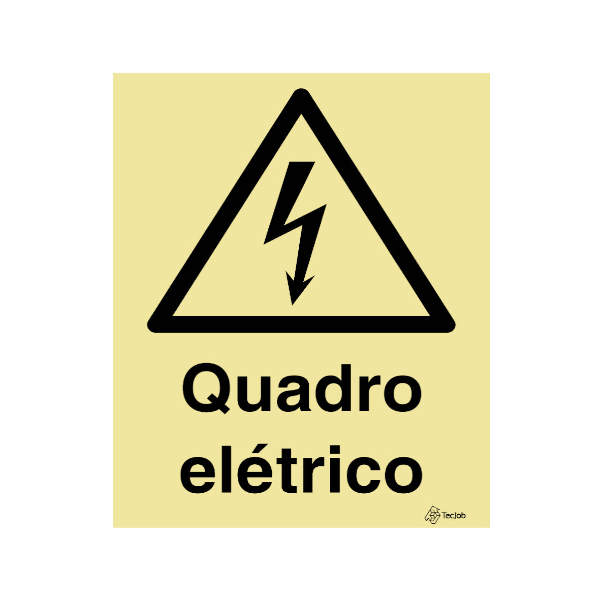 Sinalética Quadro Elétrico com Texto – IS0141 PVC Fotoluminescente