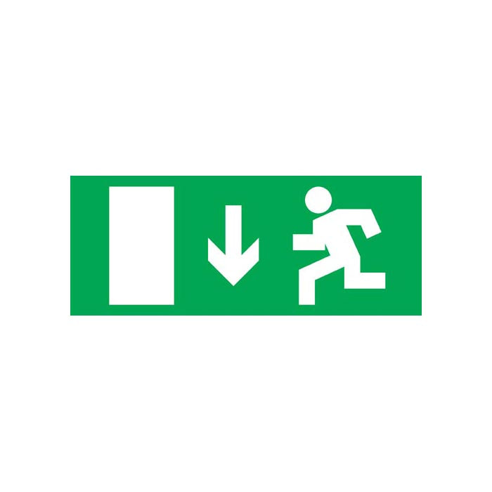 Sinalética de Saída - 200x100mm PVC Fotoluminescente