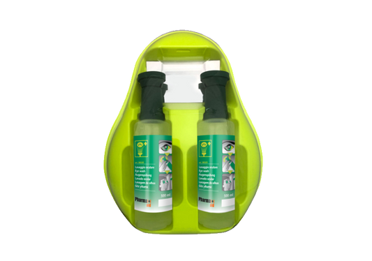 A Importância dos Lava-Olhos de Parede com Garrafas de Solução